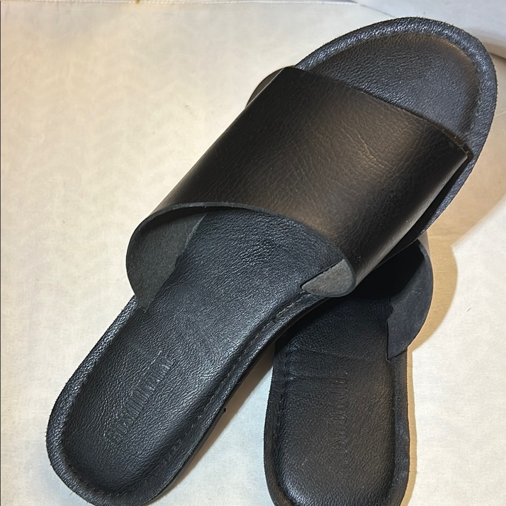 Black Slide Sandals
